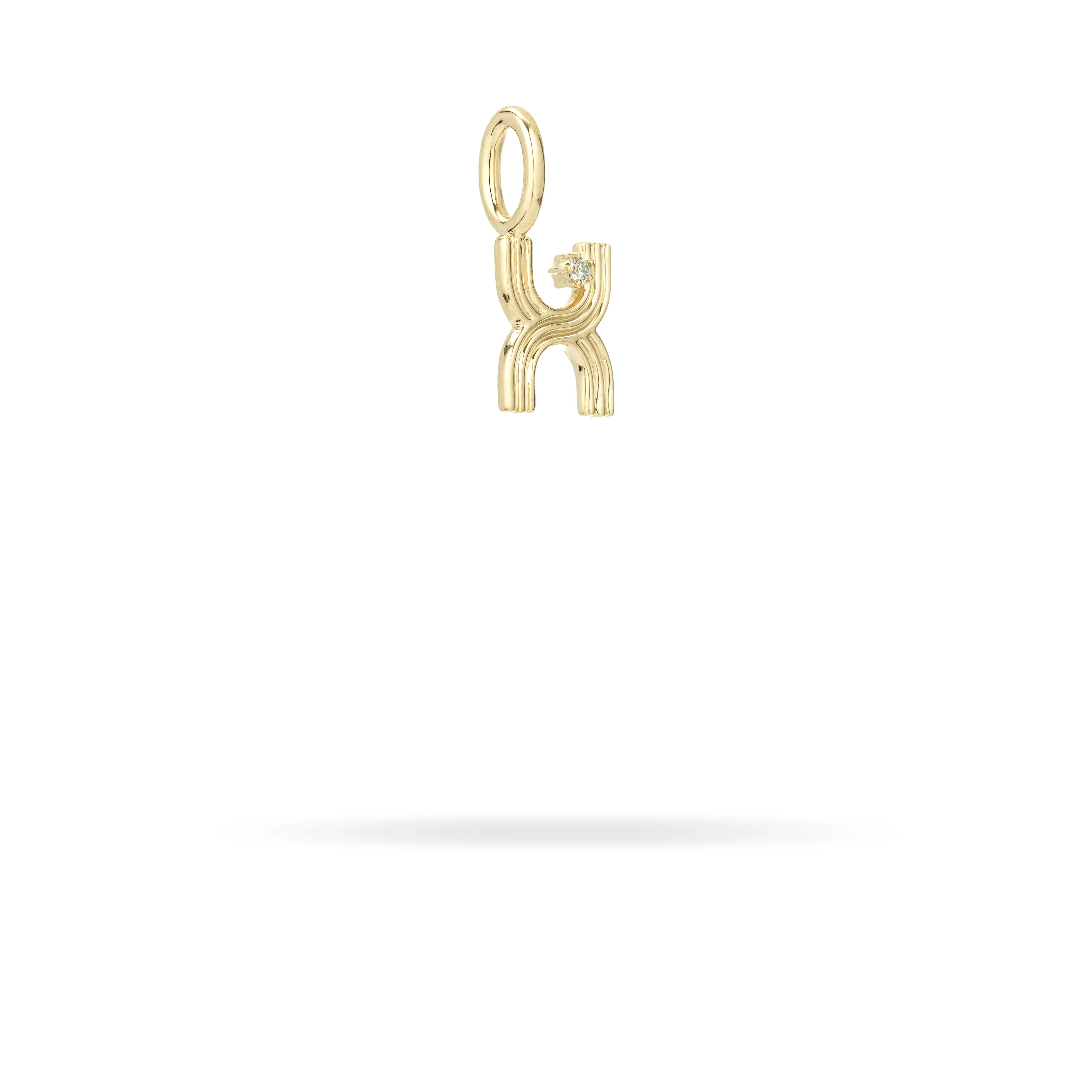 Groovy Diamond Initial Mini Charm X sold by Adina Reyter product image thumbnail 2