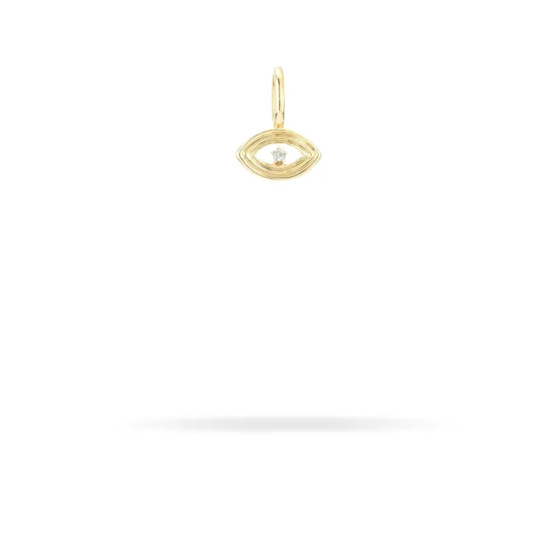 Groovy Diamond Evil Eye Mini Charm  (Just Bead) sold by Adina Reyter