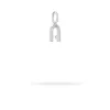 Groovy Diamond Initial Mini Charm N in Sterling Silver sold by Adina Reyter