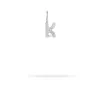Groovy Diamond Initial Mini Charm K in Sterling Silver sold by Adina Reyter