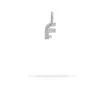 Groovy Diamond Initial Mini Charm F in Sterling Silver sold by Adina Reyter