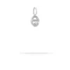 Groovy Diamond Initial Mini Charm E in Sterling Silver sold by Adina Reyter