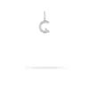 Groovy Diamond Initial Mini Charm C in Sterling Silver sold by Adina Reyter