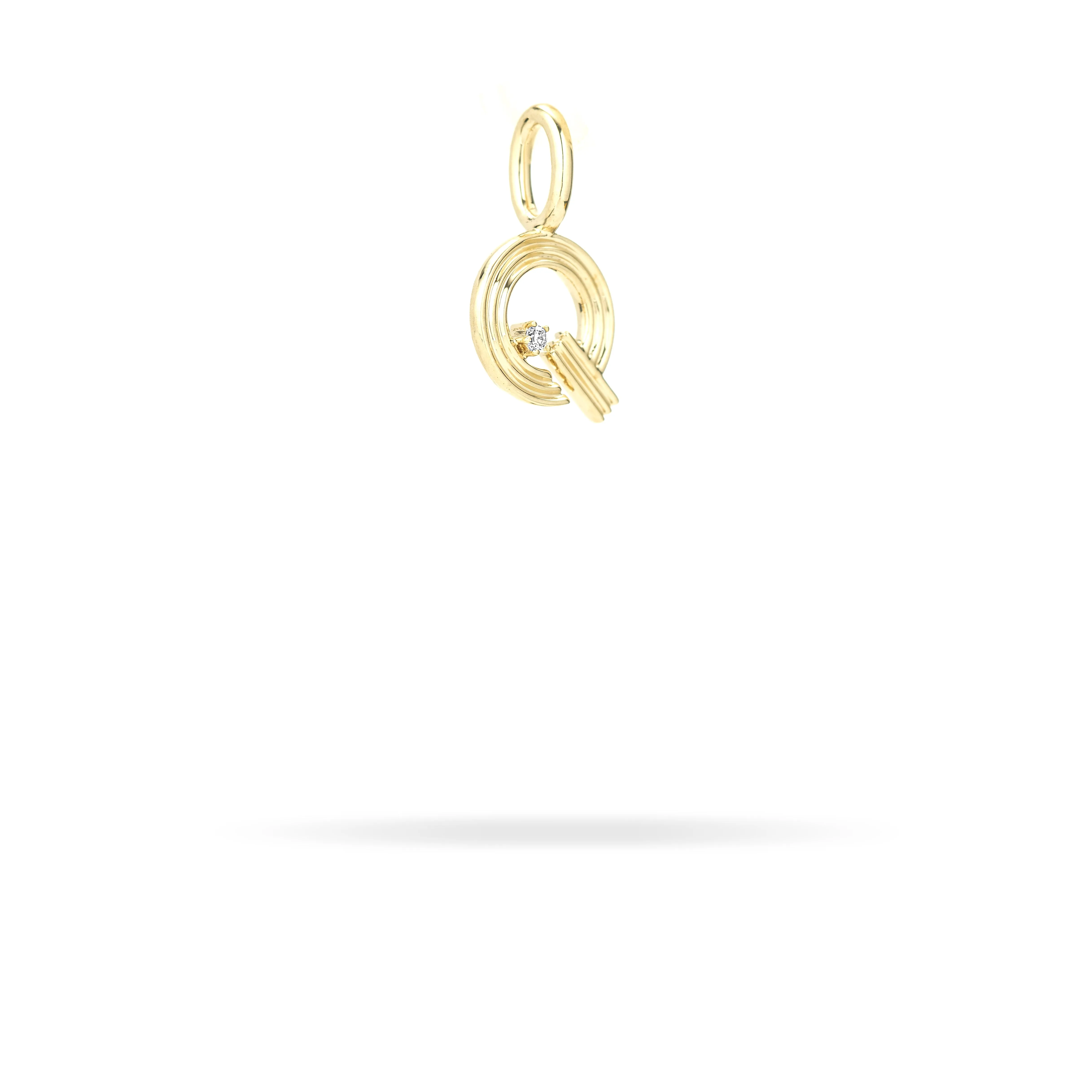 Groovy Diamond Initial Mini Charm Q sold by Adina Reyter product image thumbnail 2