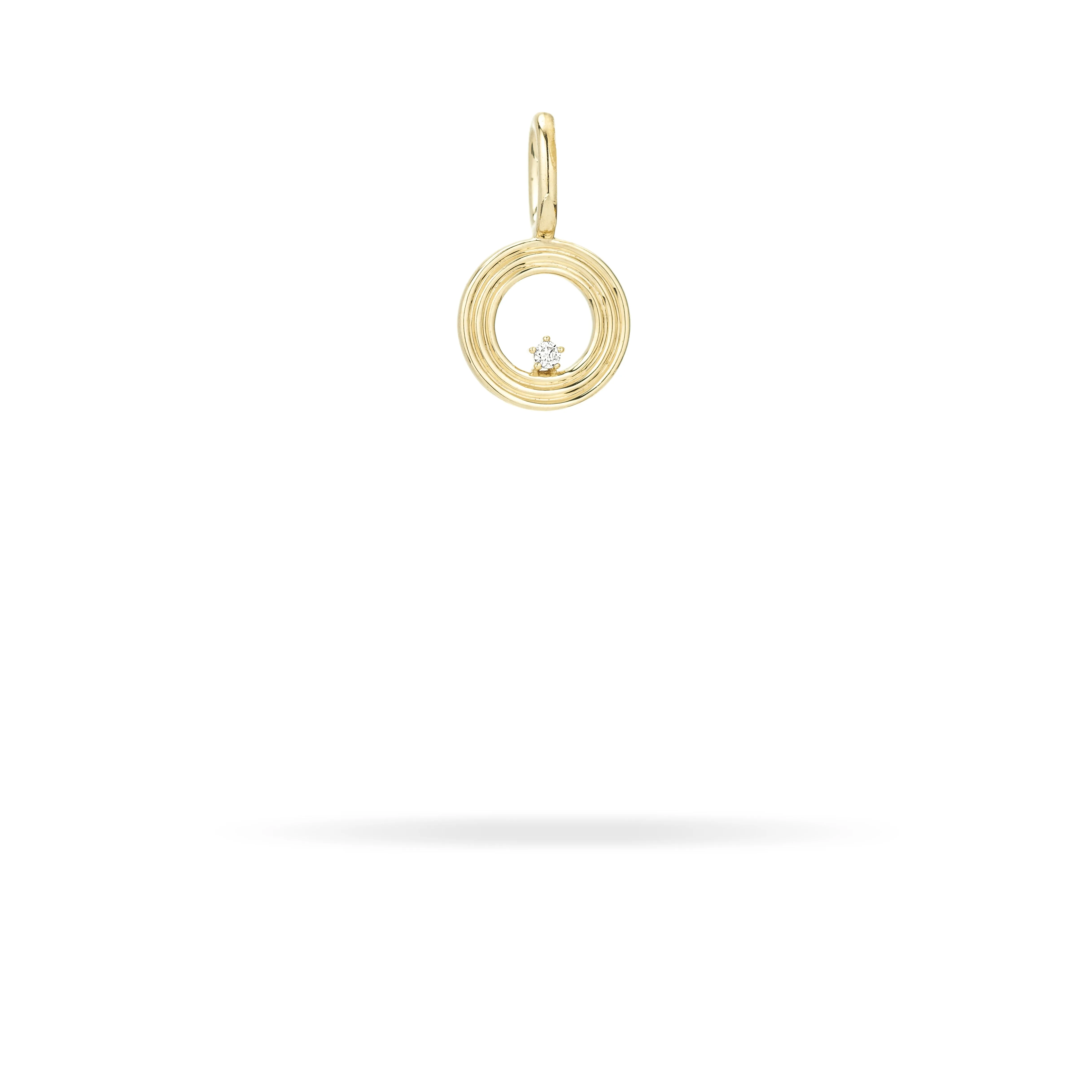 Groovy Diamond Initial Mini Charm O sold by Adina Reyter