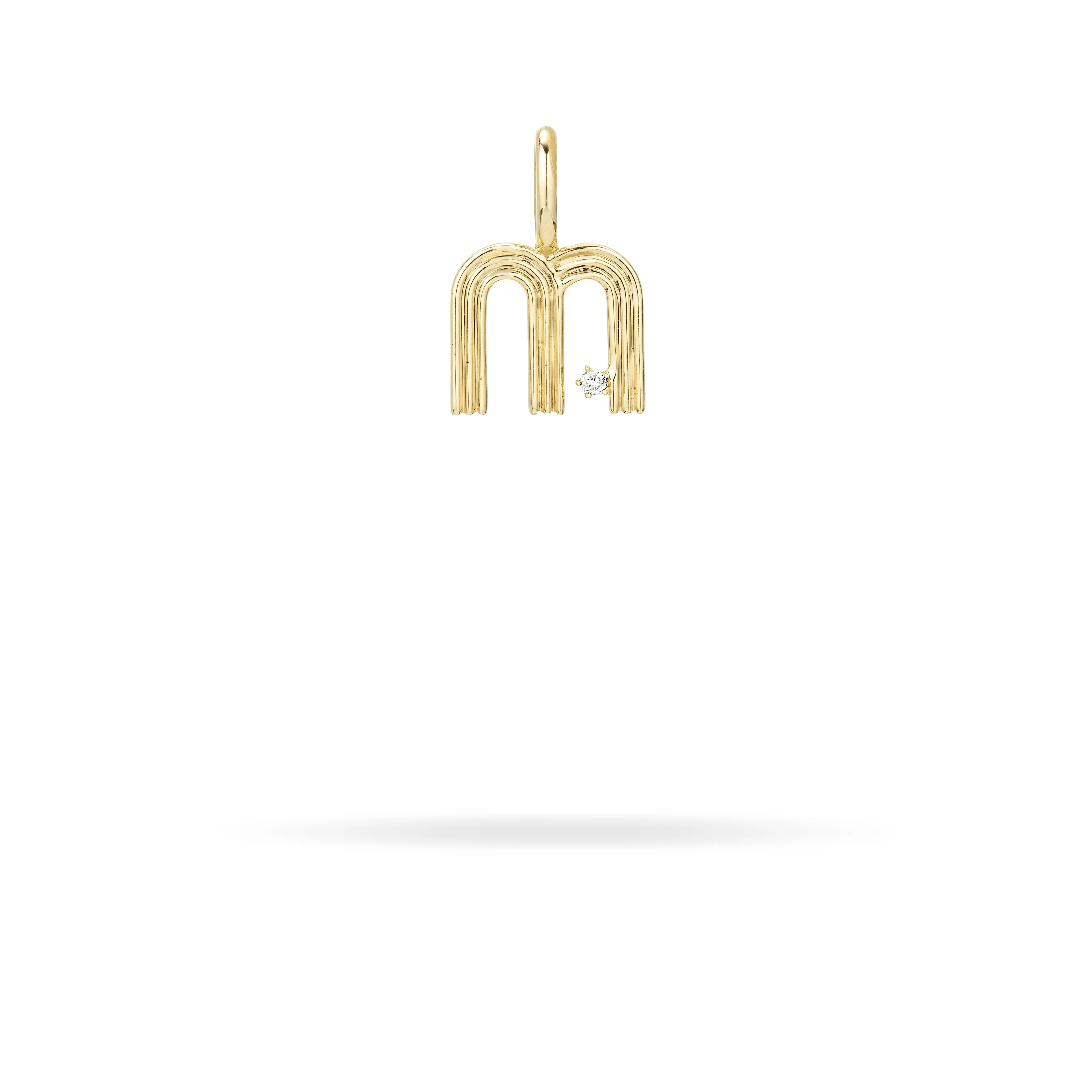 Groovy Diamond Initial Mini Charm M sold by Adina Reyter