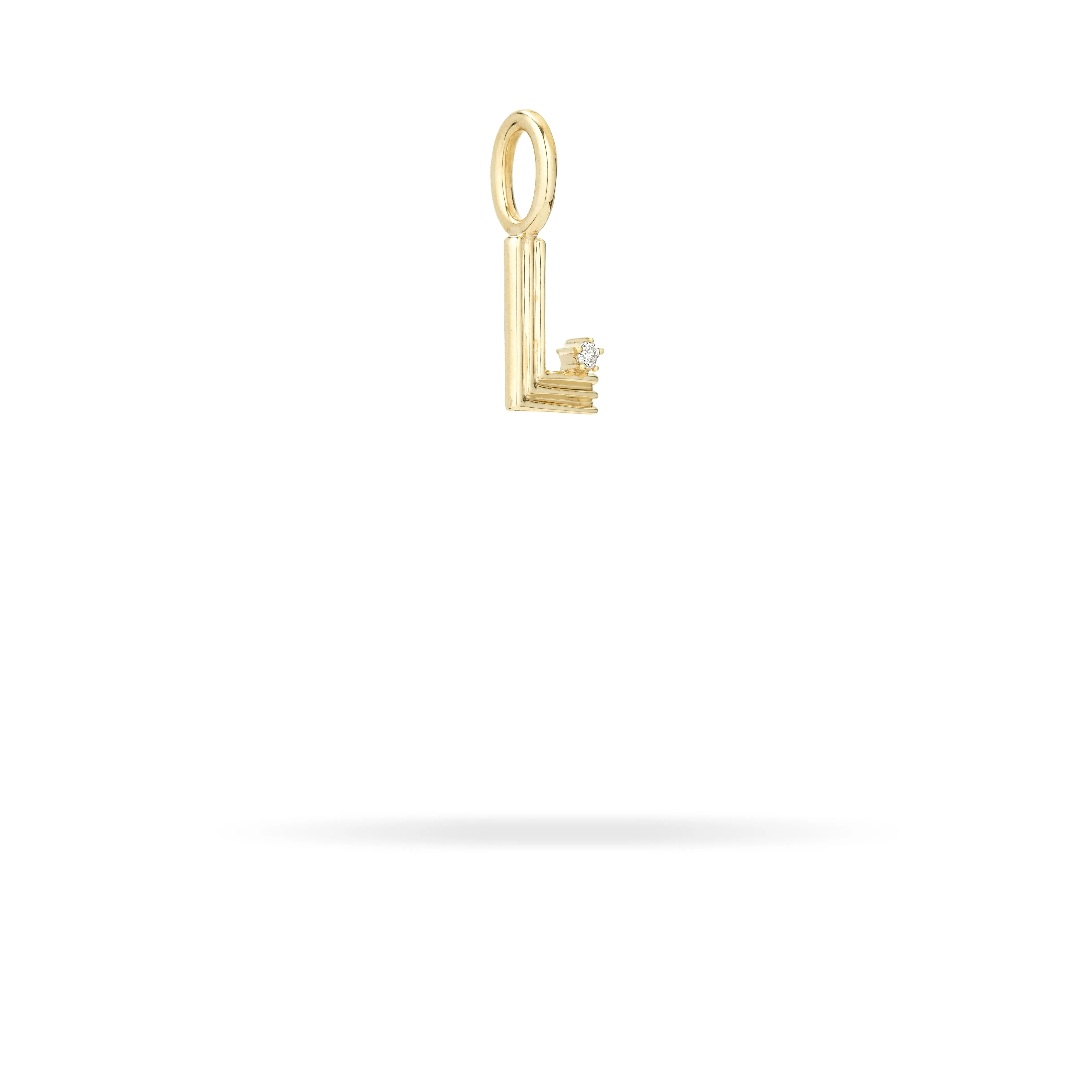 Groovy Diamond Initial Mini Charm L sold by Adina Reyter product image thumbnail 2