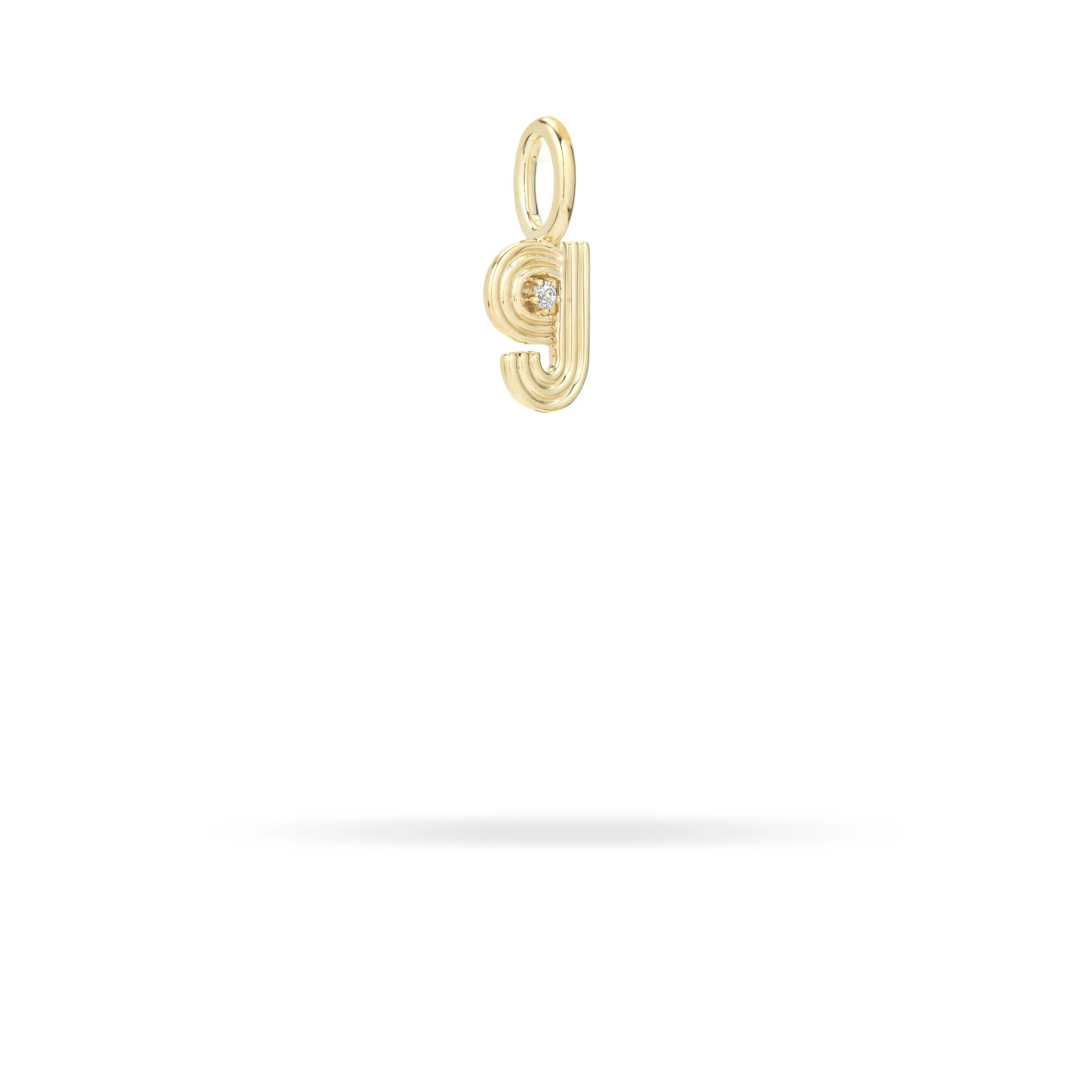 Groovy Diamond Initial Mini Charm G sold by Adina Reyter product image thumbnail 2