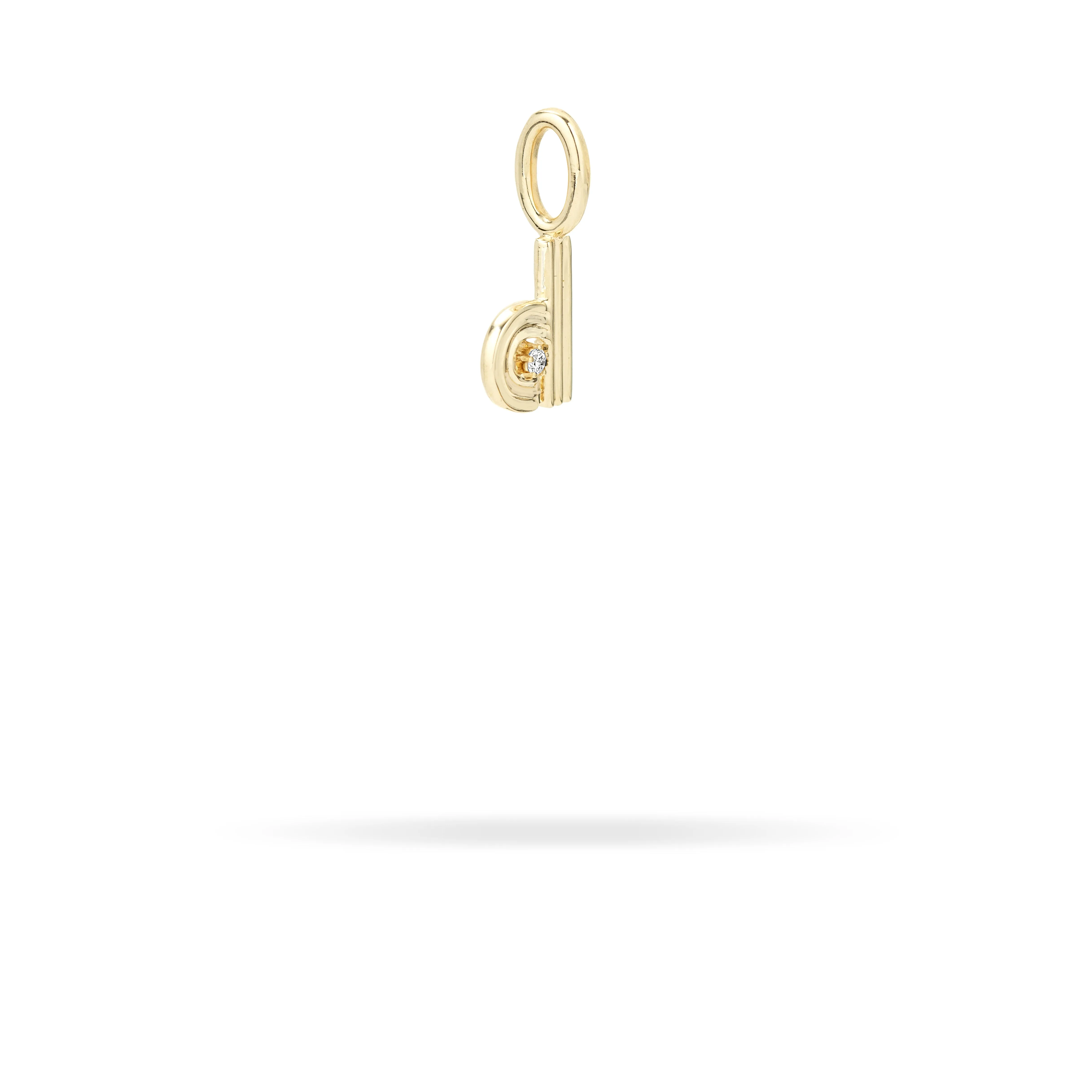 Groovy Diamond Initial Mini Charm D sold by Adina Reyter product image thumbnail 2