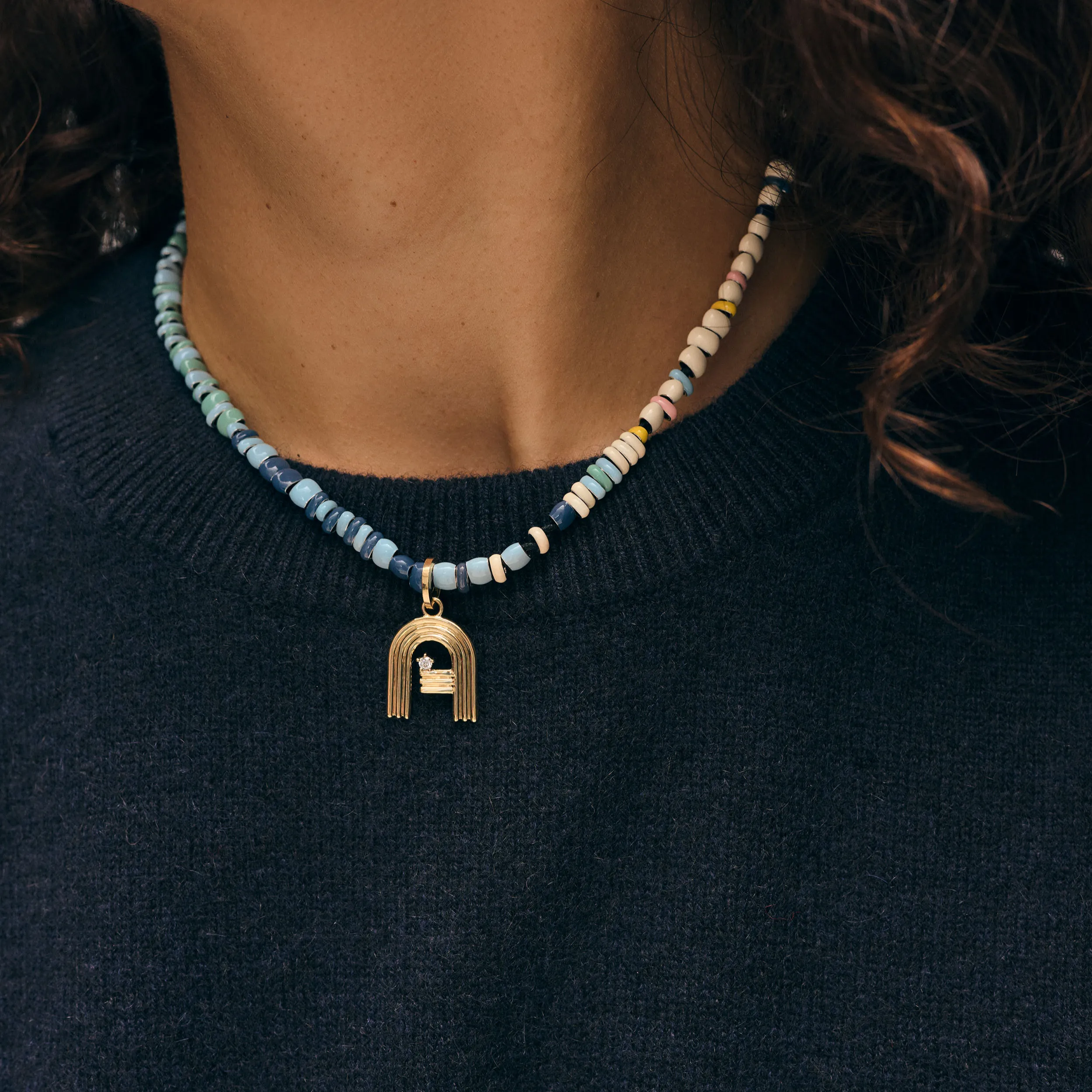White + Warren Mother's Day Bead Party Full Enamel Necklace sold by Adina Reyter product image thumbnail 2