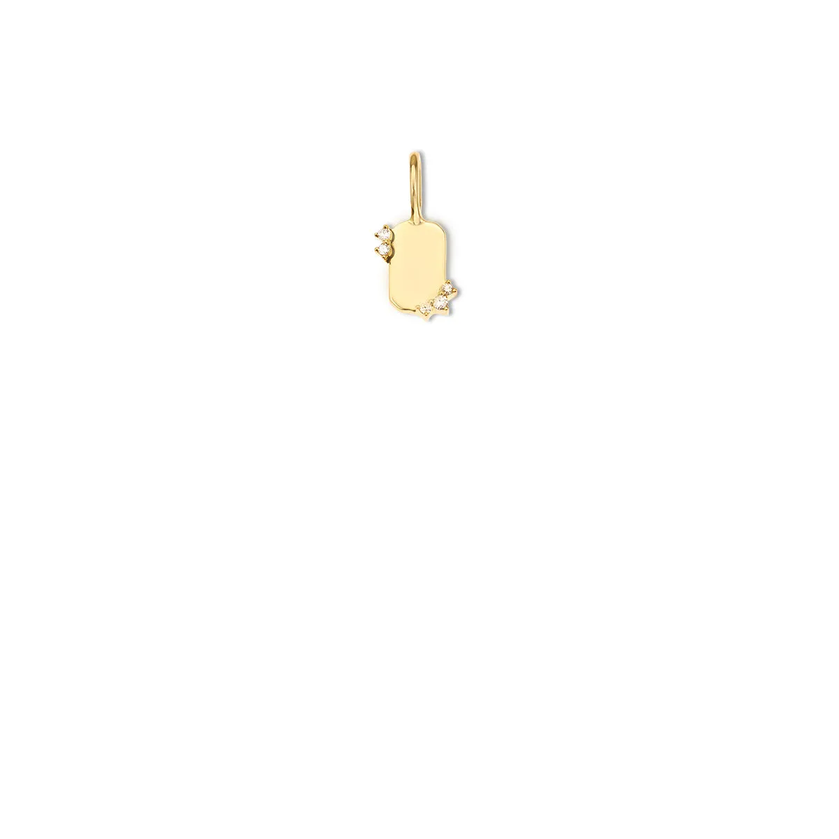 Diamond Dog Tag Mini Bead sold by Adina Reyter