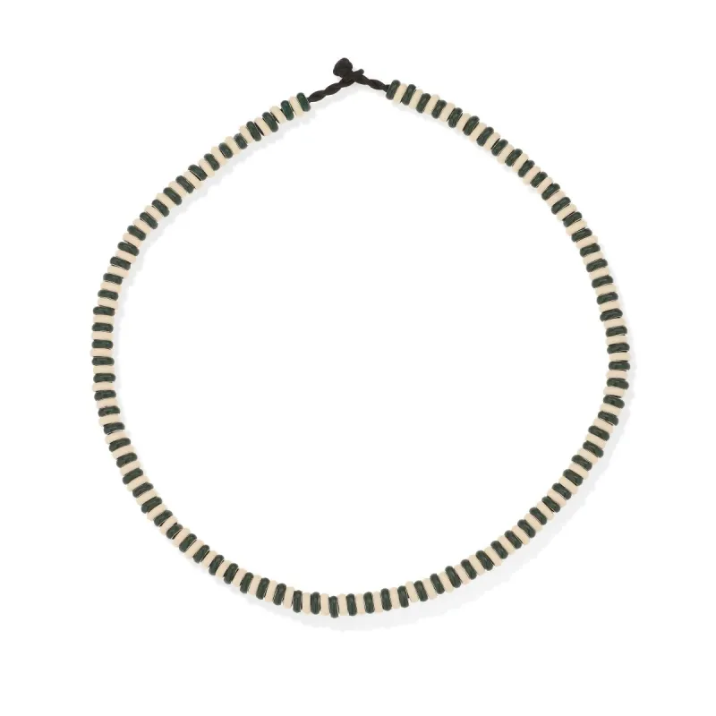 Cabana Stripes Full Enamel Mini Bead Necklace sold by Adina Reyter