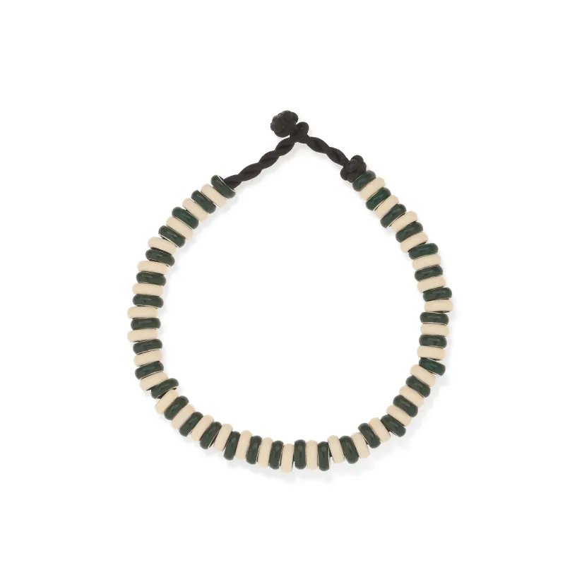 Cabana Stripes Full Enamel Mini Bead Bracelet sold by Adina Reyter