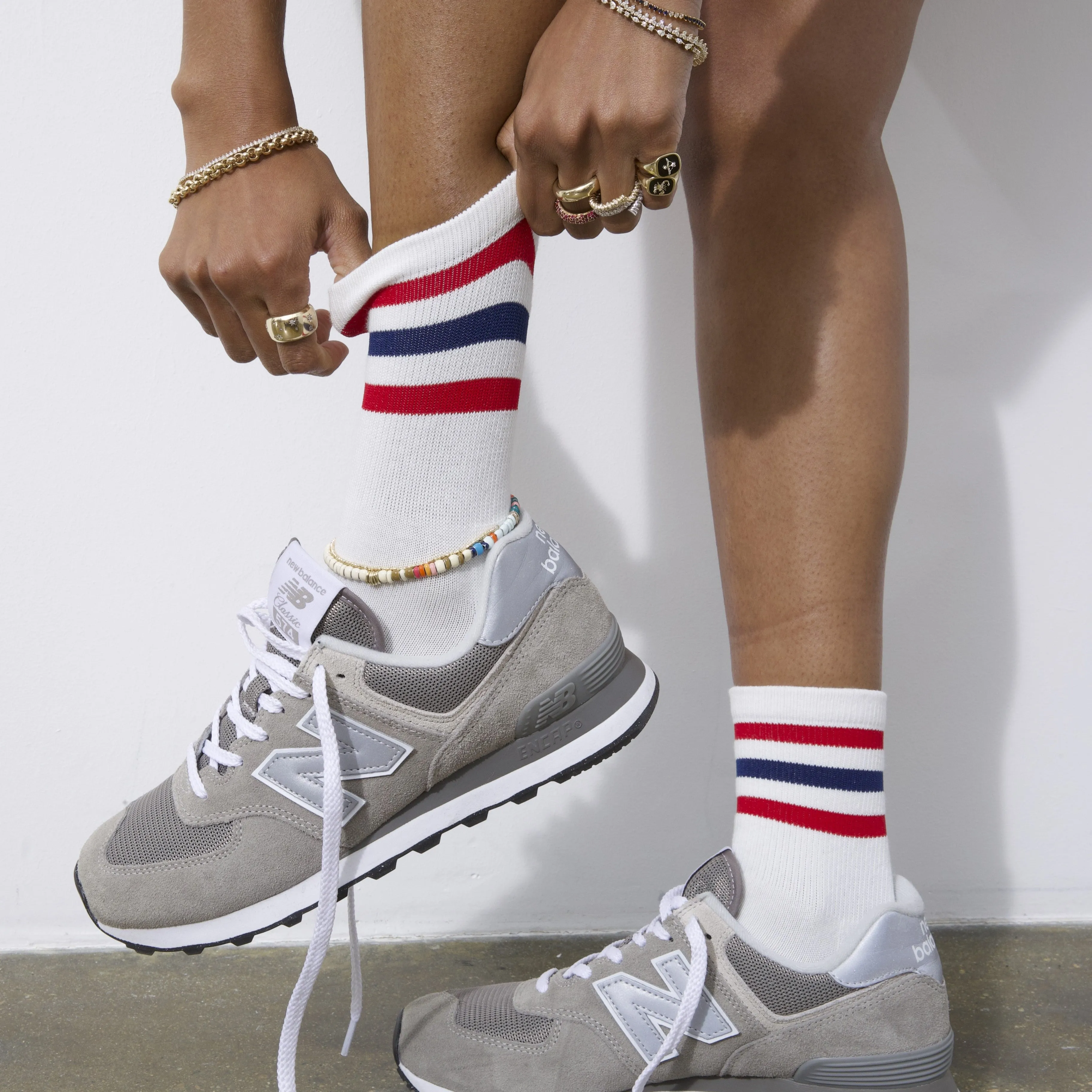 One of a Kind Verde Full Enamel Mini Bead Anklet sold by Adina Reyter product image thumbnail 2