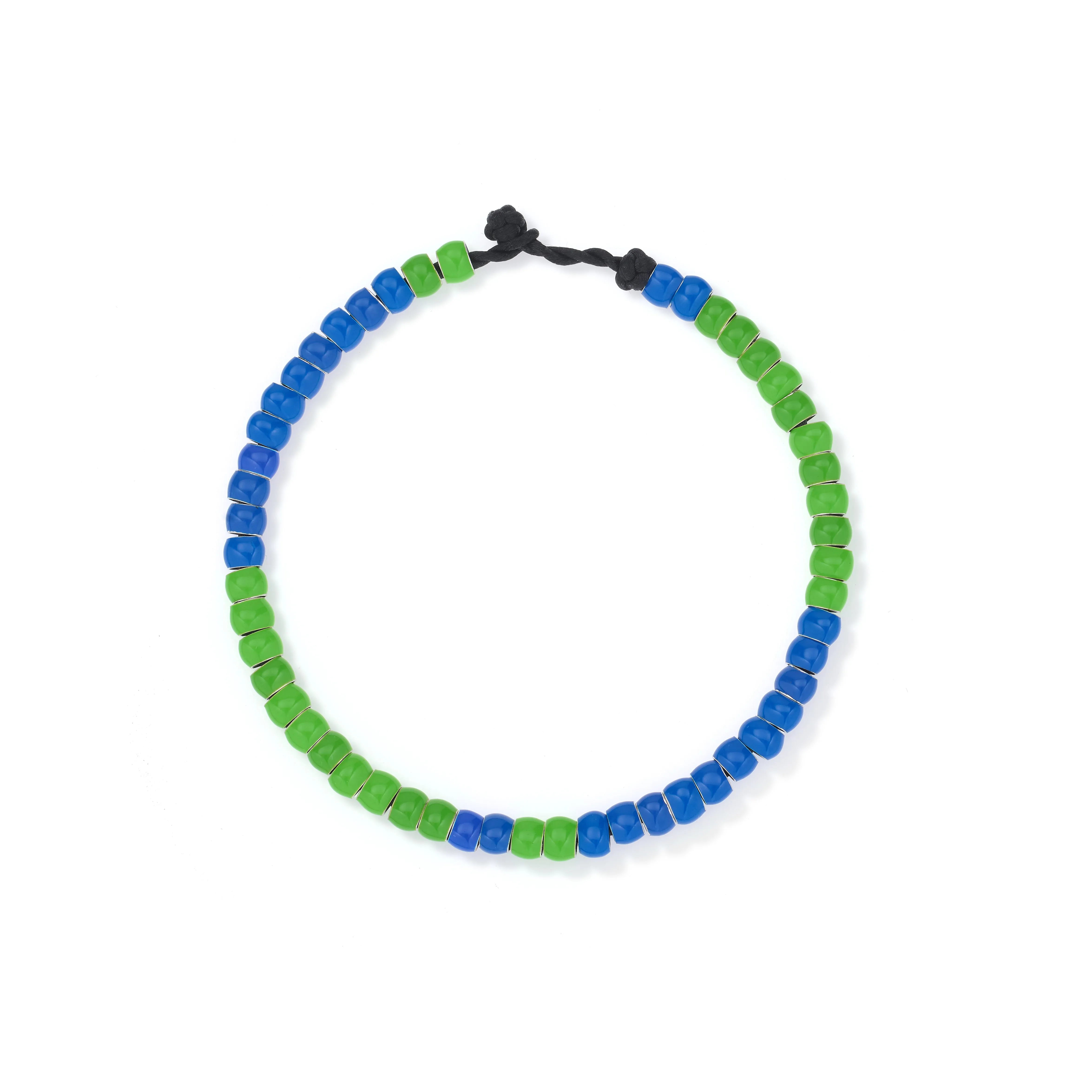 One of a Kind Lush Lagoon Full Enamel Mini Bead Anklet sold by Adina Reyter