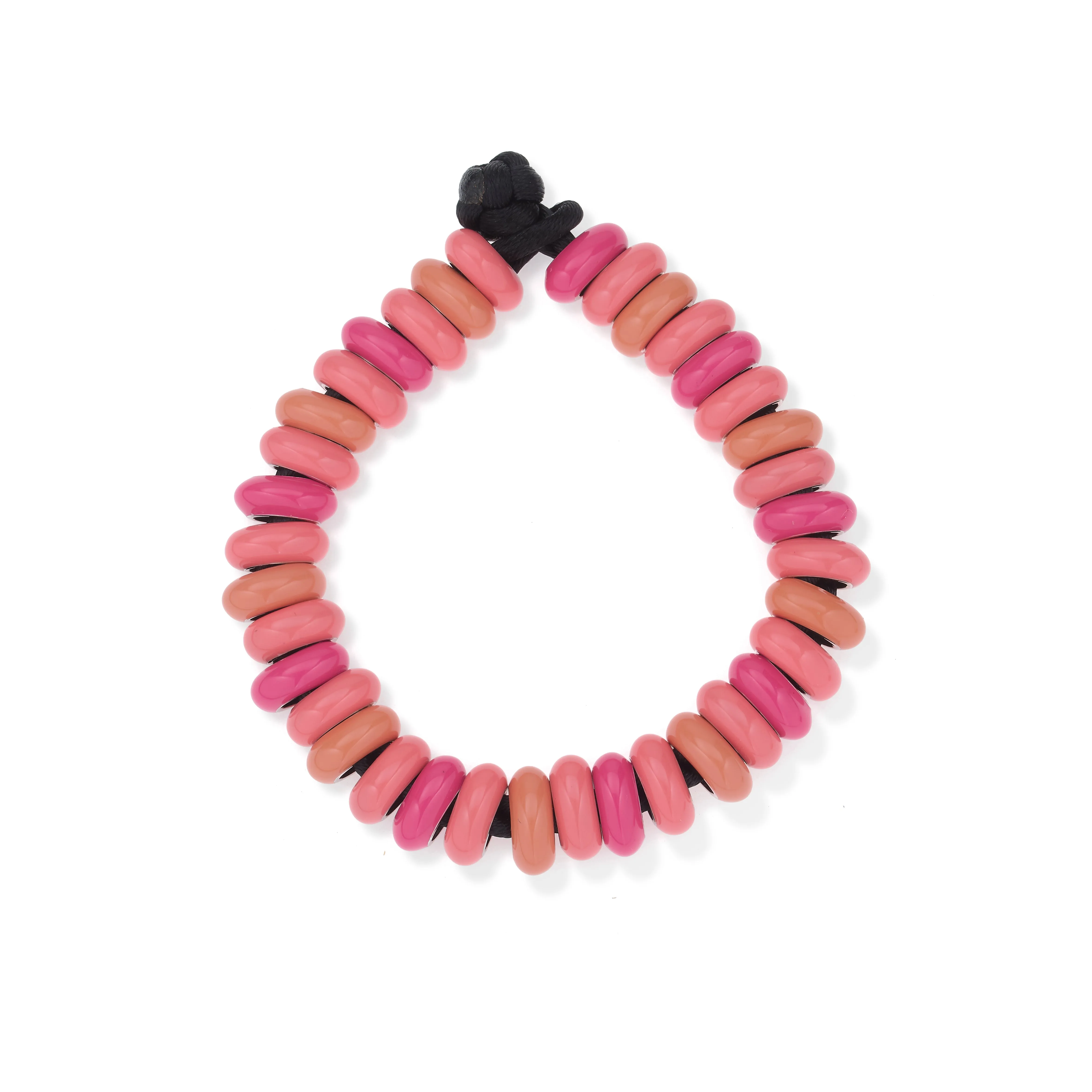 One of a Kind Peach Palette Full Enamel Big Bead Bracelet sold by Adina Reyter