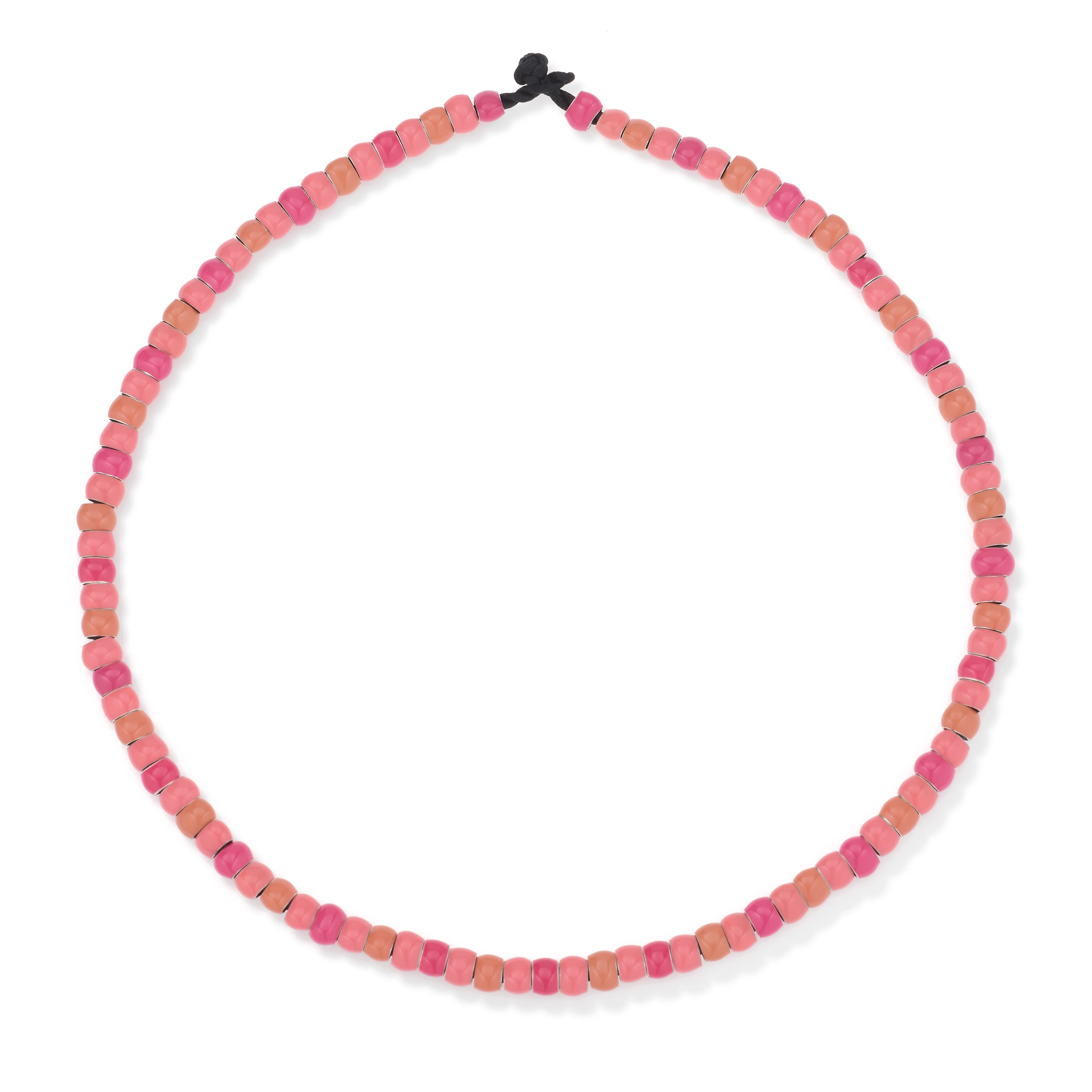One of a Kind Peach Palette Full Enamel Mini Bead Necklace sold by Adina Reyter