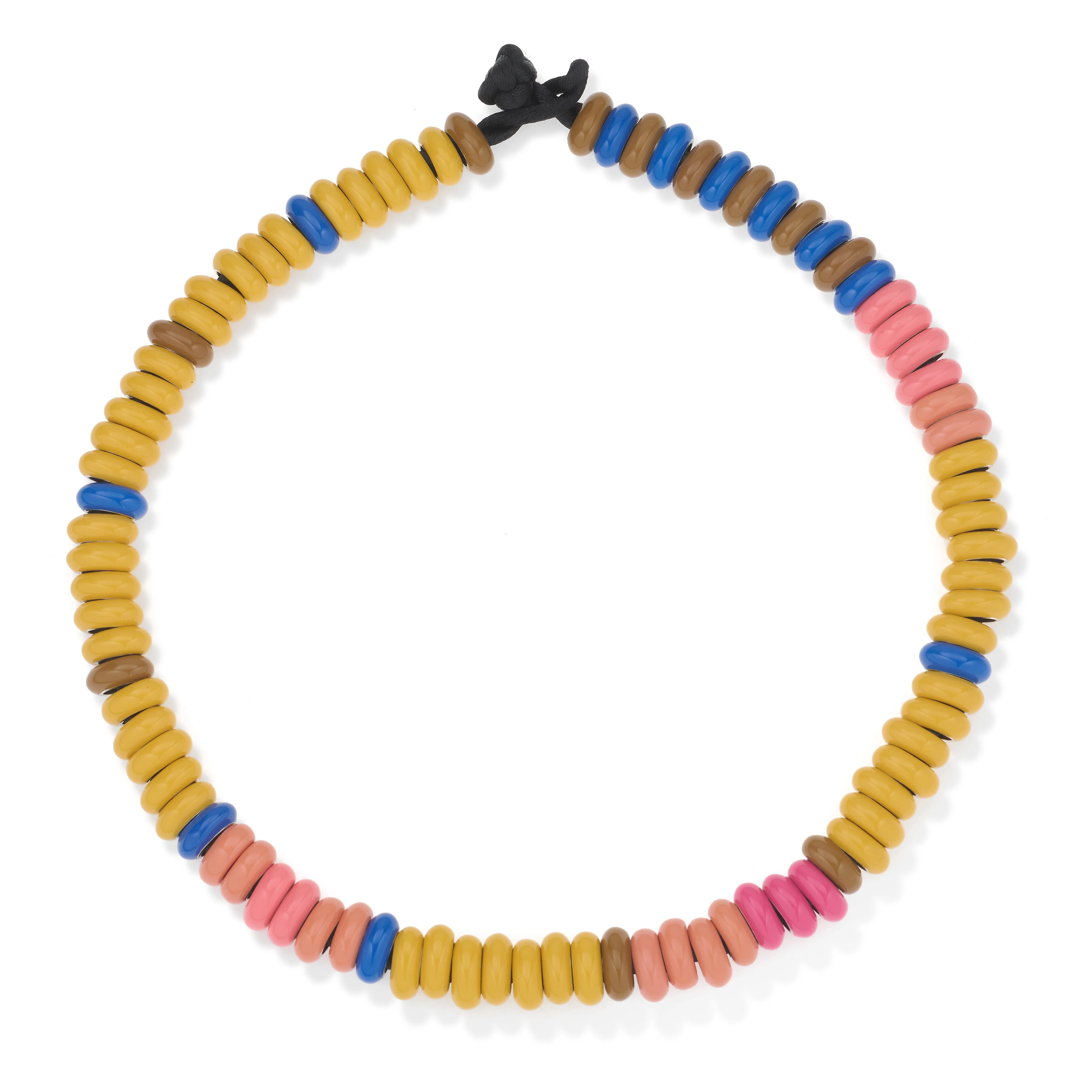 One of a Kind Mellow Meadow Full Enamel Big Bead Necklace sold by Adina Reyter