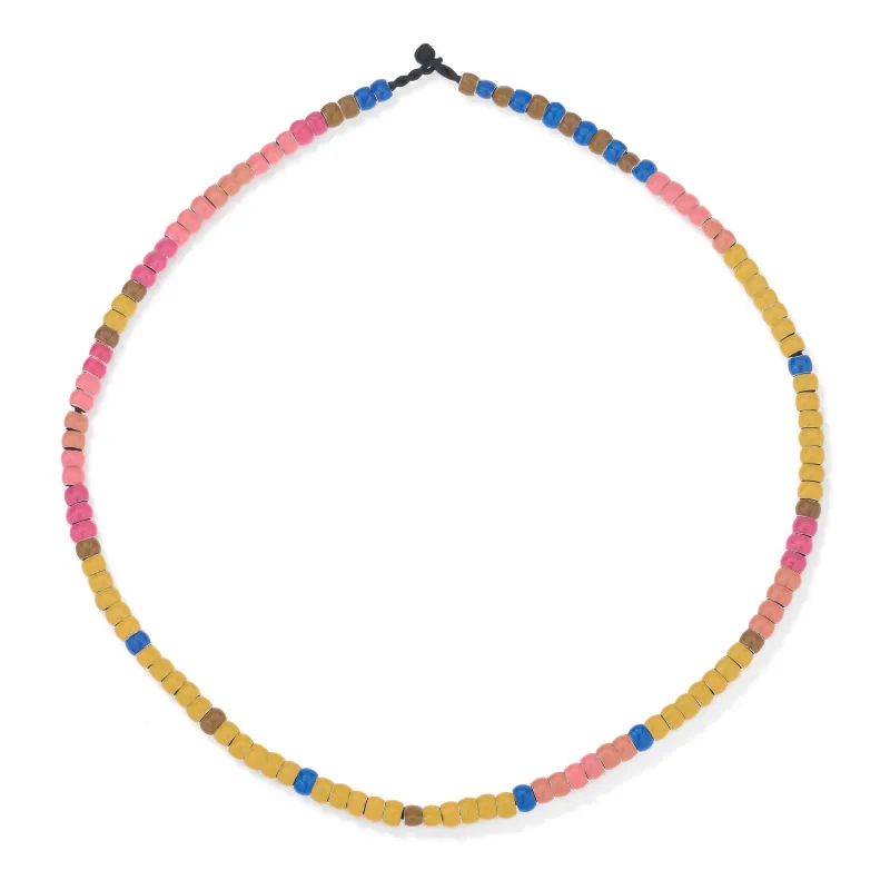 One of a Kind Sienna Shore Full Enamel Mini Bead Necklace sold by Adina Reyter