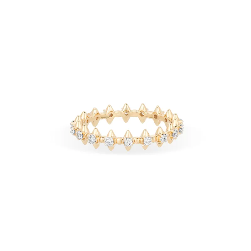 London Thin Diamond Spike Eternity Ring sold by Adina Reyter
