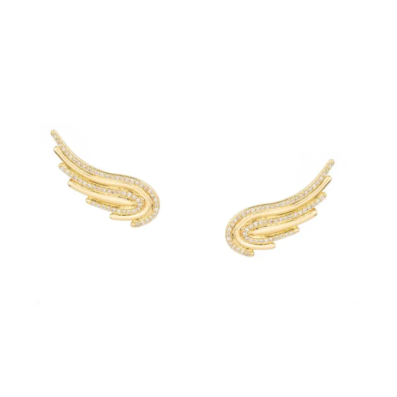 Large Pavé Flight Wings sold by Adina Reyter