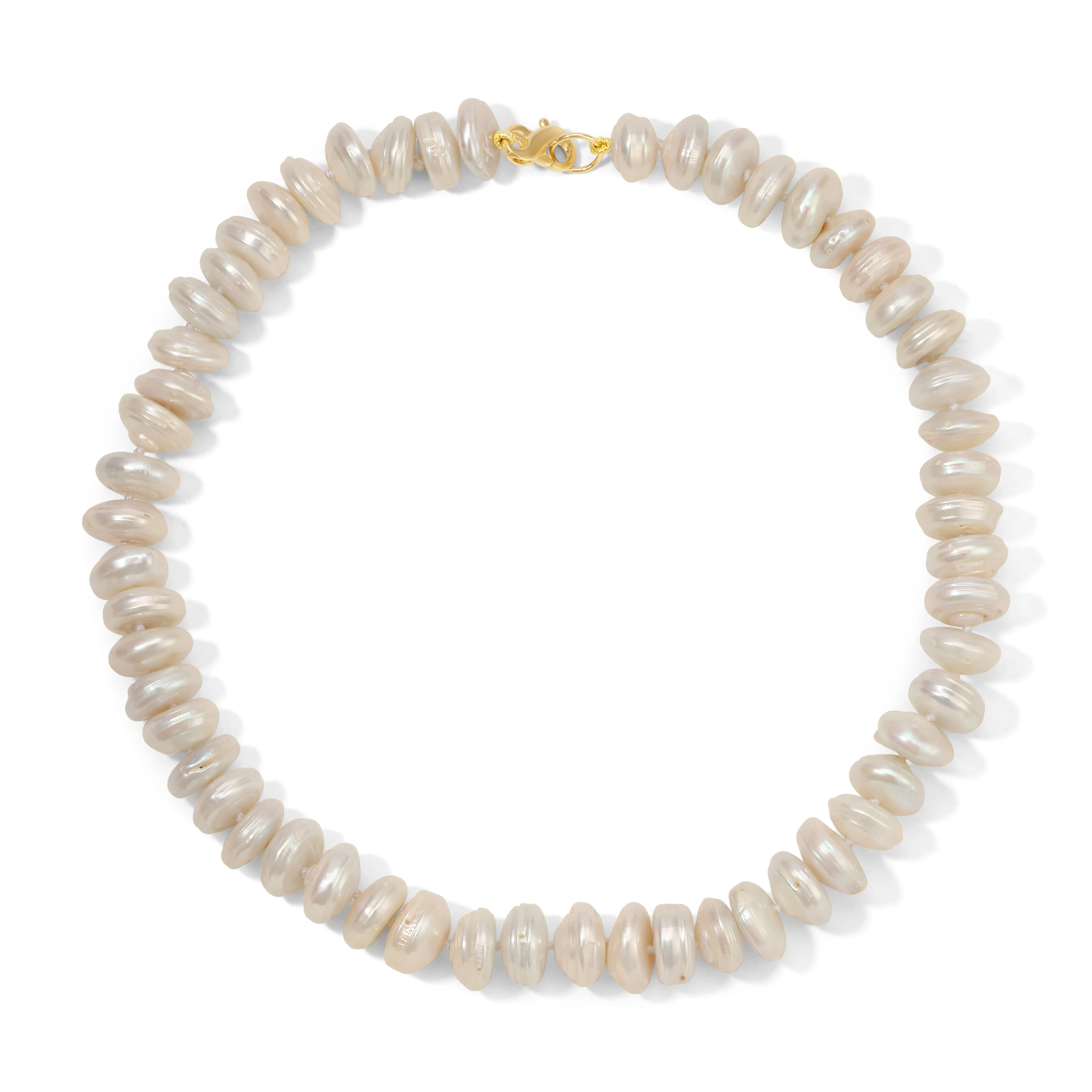 One of a Kind XL Pearl Coin Necklace sold by Adina Reyter