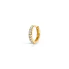 One of a Kind Diamond Pave Single Huggie Hoop sold by Adina Reyter