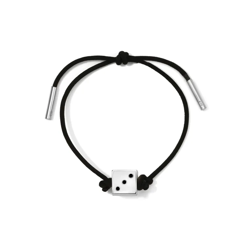 One of a Kind White Enamel Dice Bracelet sold by Adina Reyter