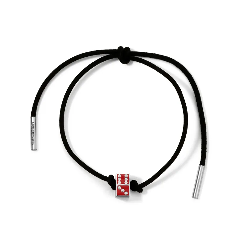 One of a Kind Red Enamel Domino Bracelet sold by Adina Reyter