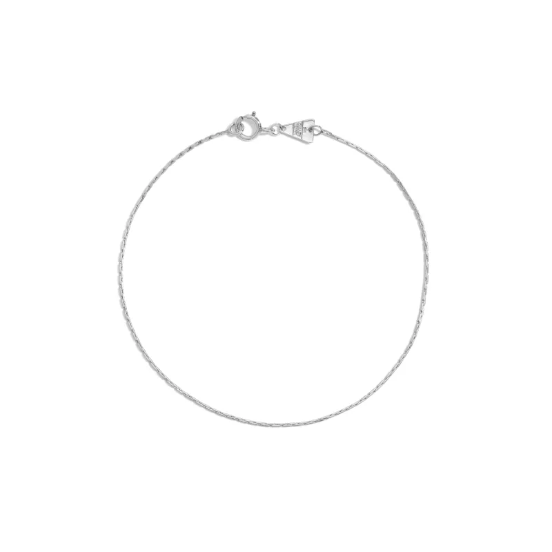 One of a Kind Small Link Diamond Cut Bracelet sold by Adina Reyter