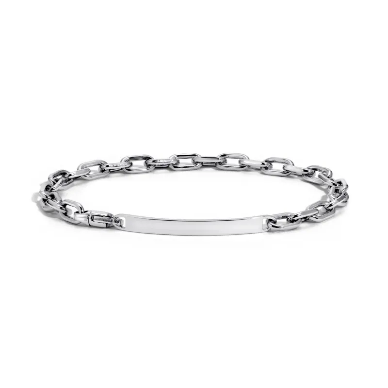 One of a Kind Italian Link ID Engravable Bracelet sold by Adina Reyter