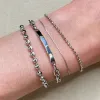 Moon Cut Bead Chain Bracelet sold by Adina Reyter