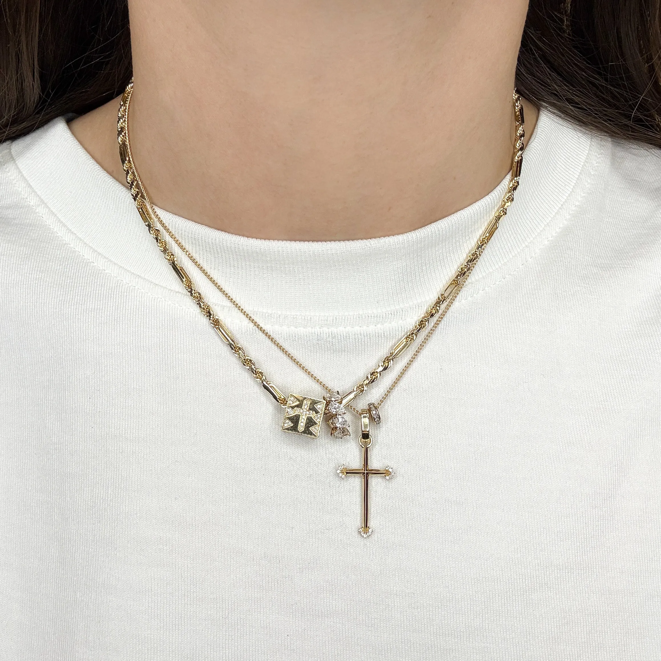 3mm Figarope Chain Necklace sold by Adina Reyter product image thumbnail 2