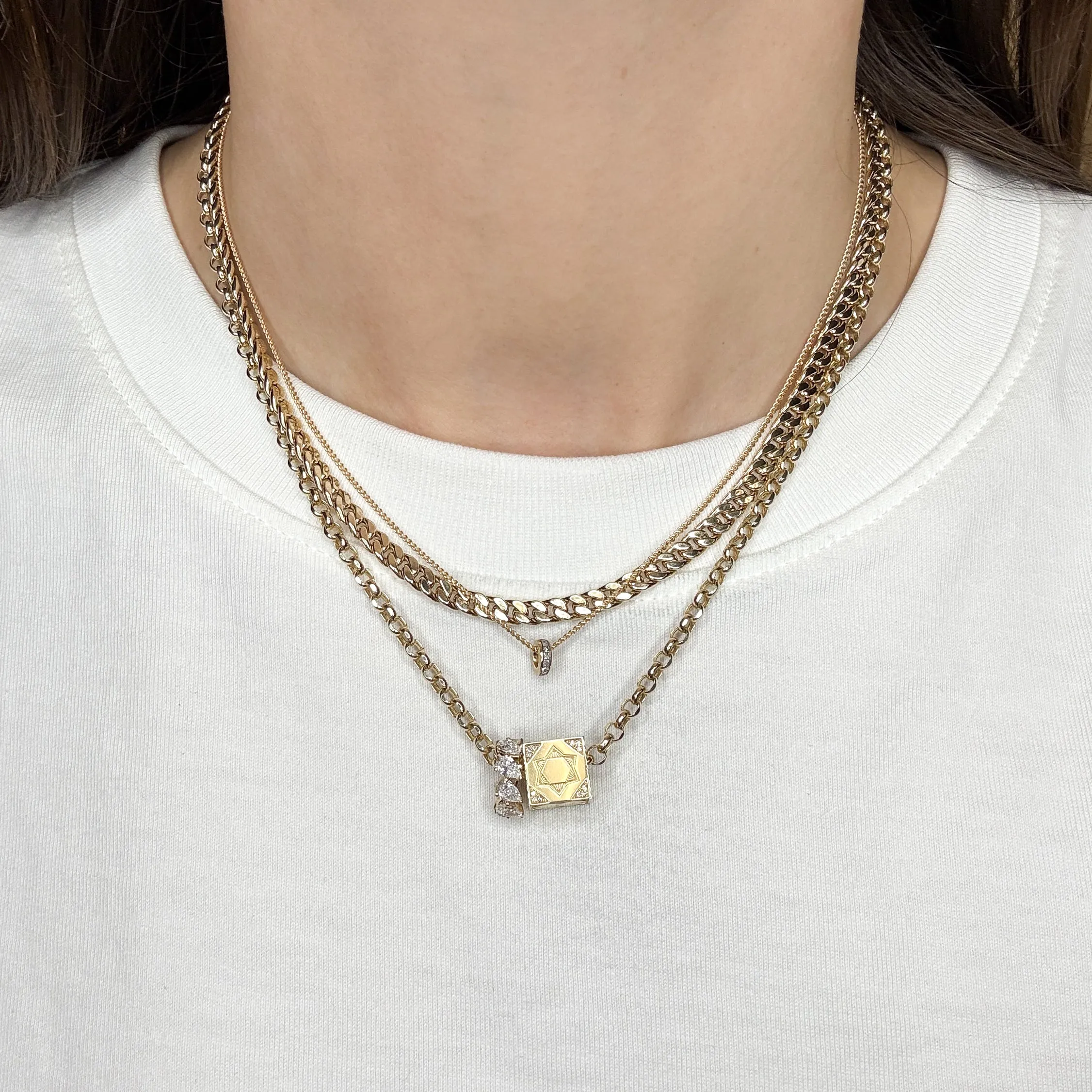 Hollow Curb Chain Necklace sold by Adina Reyter product image thumbnail 2