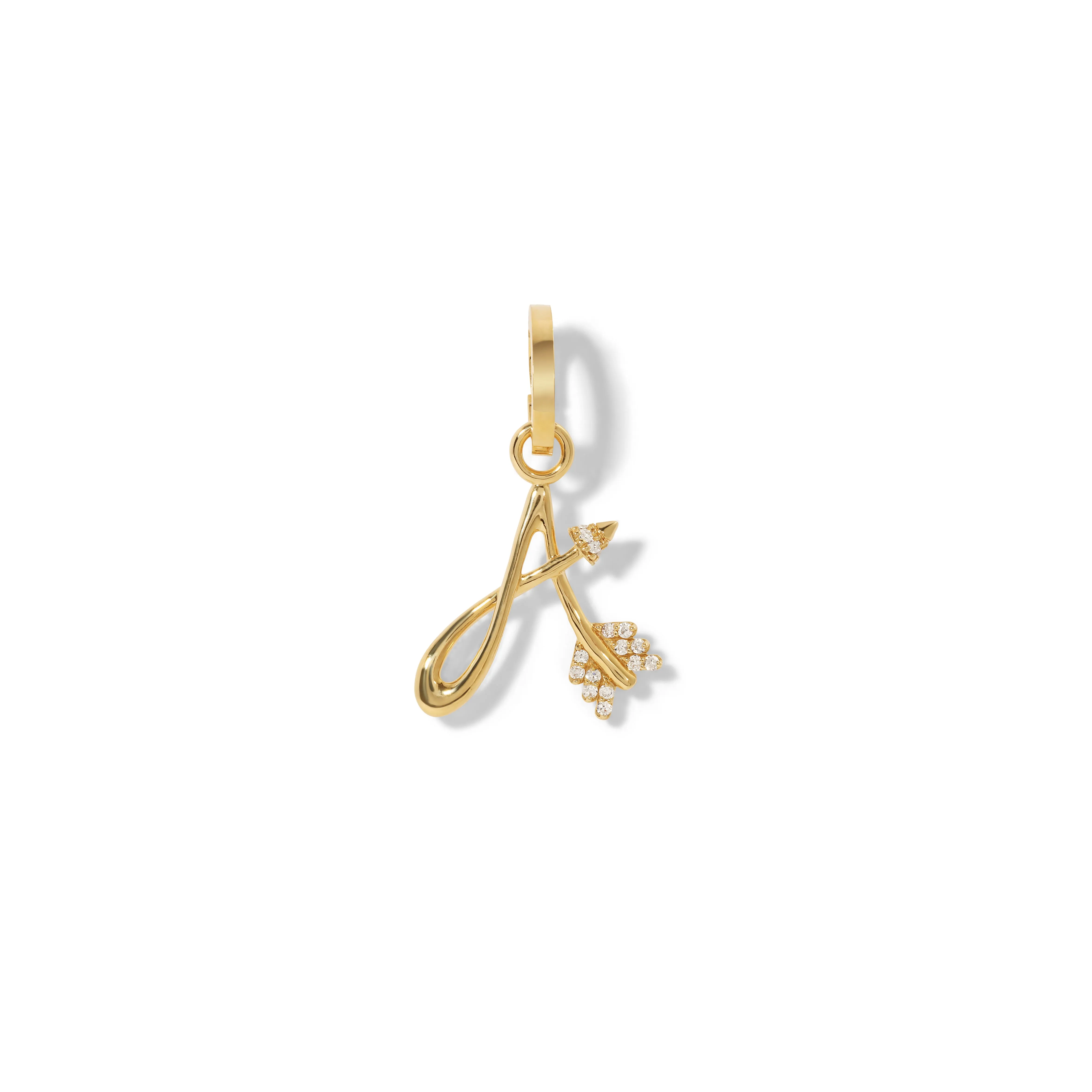 One of A Kind Tiny Diamond Initial A Arrow sold by Adina Reyter