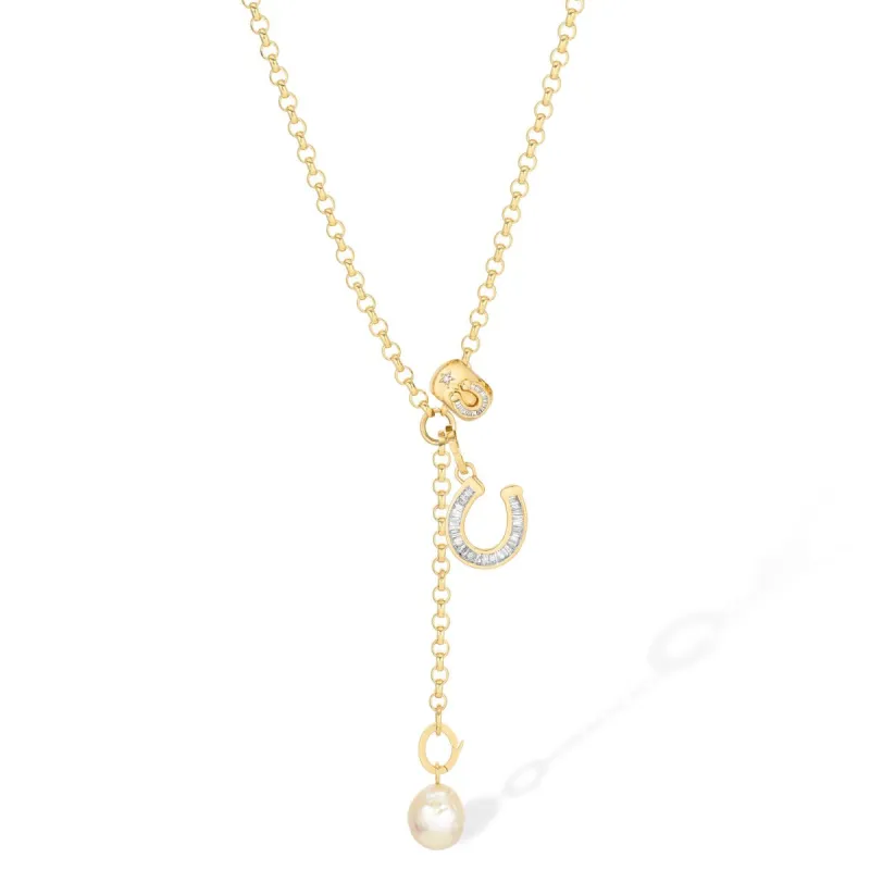For Luck Lariat Necklace sold by Adina Reyter
