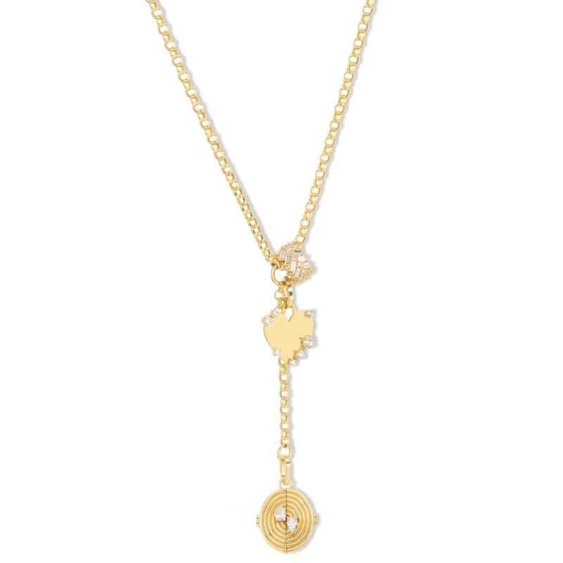 To Treasure Chevron Lariat Necklace sold by Adina Reyter