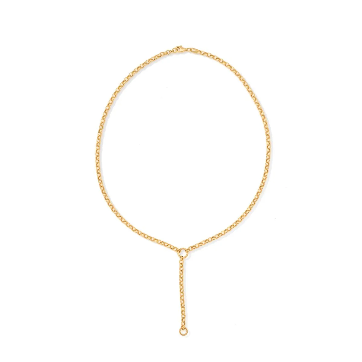 Rolo Chain Lariat Necklace sold by Adina Reyter