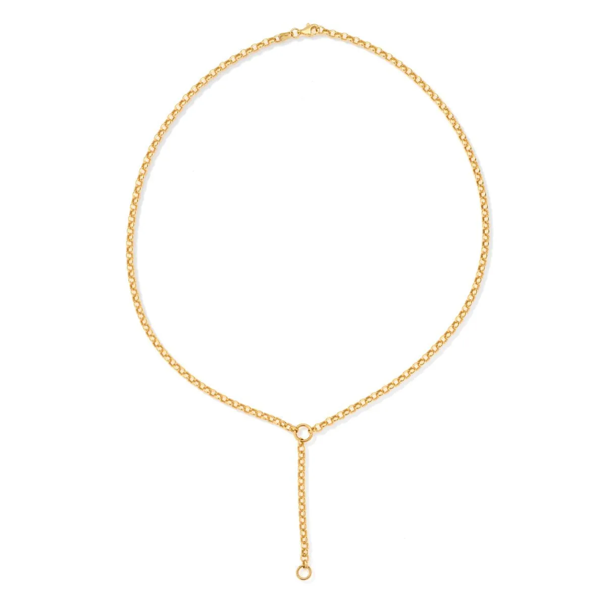 Rolo Chain Lariat Necklace sold by Adina Reyter product image thumbnail 3