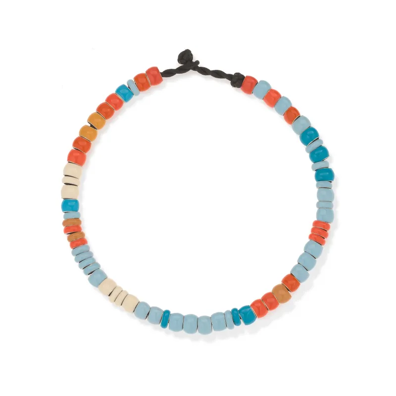 Poolside Full Enamel Mini Bead Anklet sold by Adina Reyter