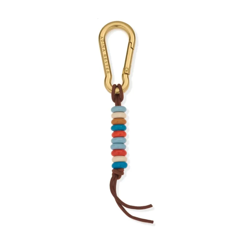 Poolside Enamel Big Bead Bag Charm sold by Adina Reyter