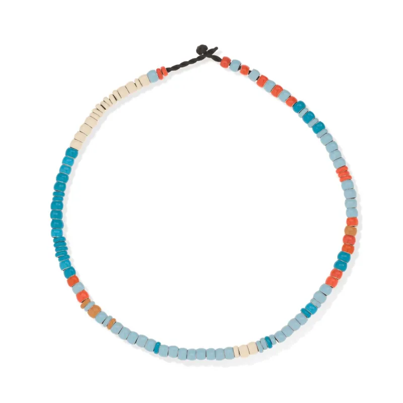 Poolside Full Enamel Mini Bead  Necklace sold by Adina Reyter
