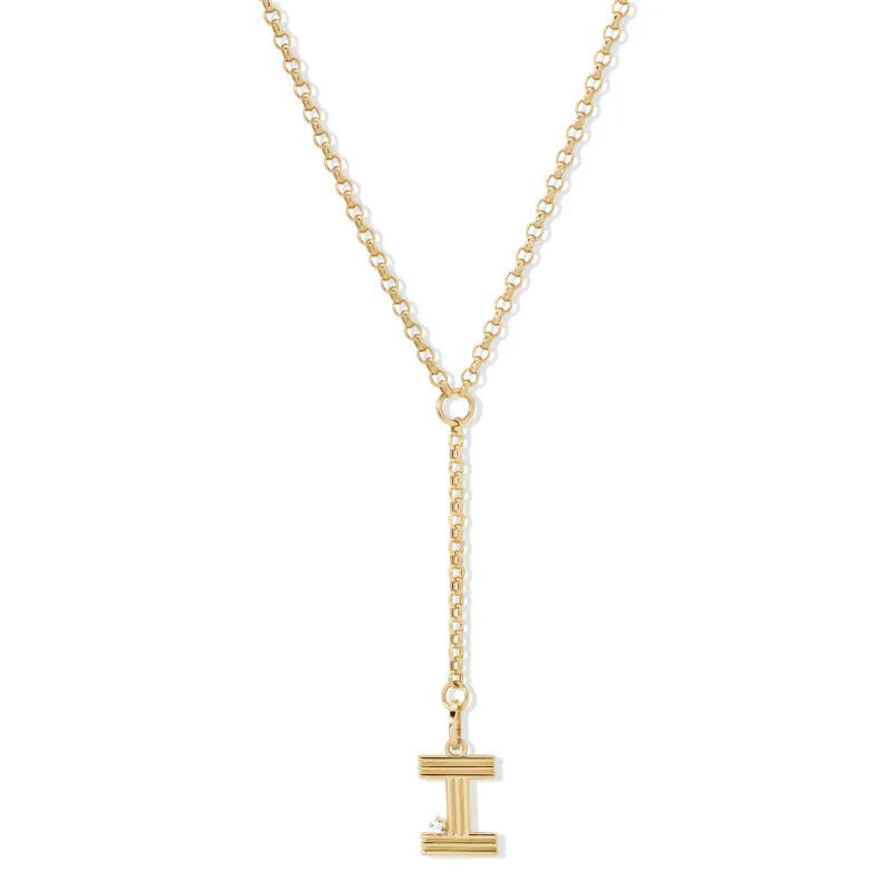 Groovy Diamond Initial Lariat sold by Adina Reyter