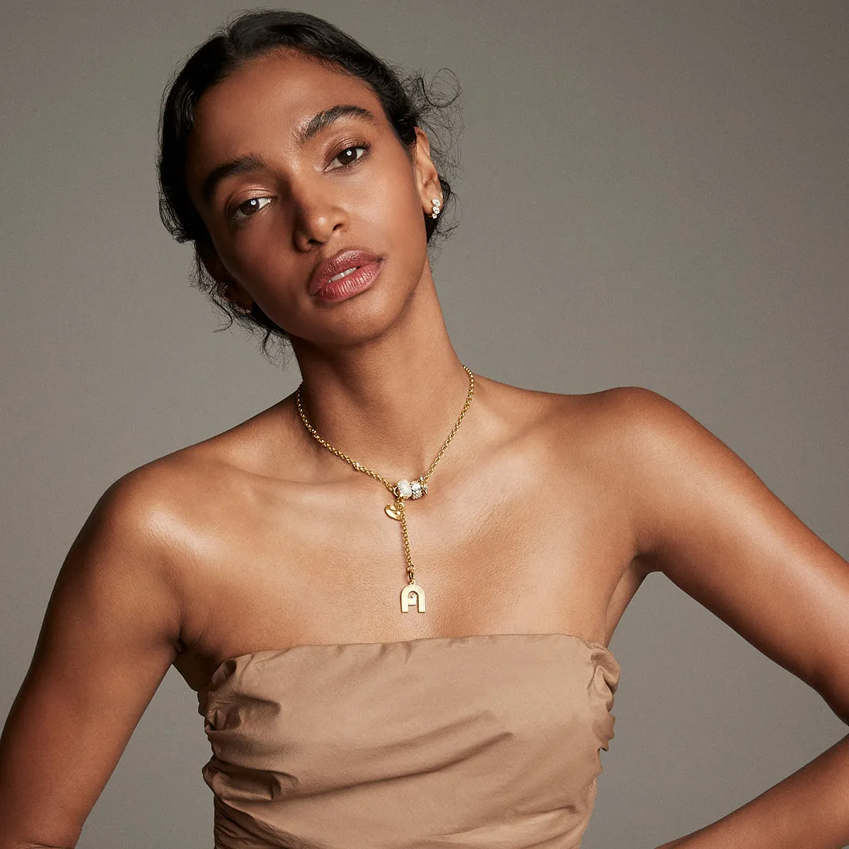 Groovy Diamond Initial Lariat sold by Adina Reyter product image thumbnail 2