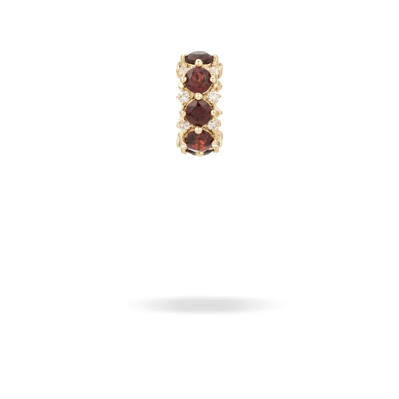 Garnet + Diamond Rounds Big Bead sold by Adina Reyter