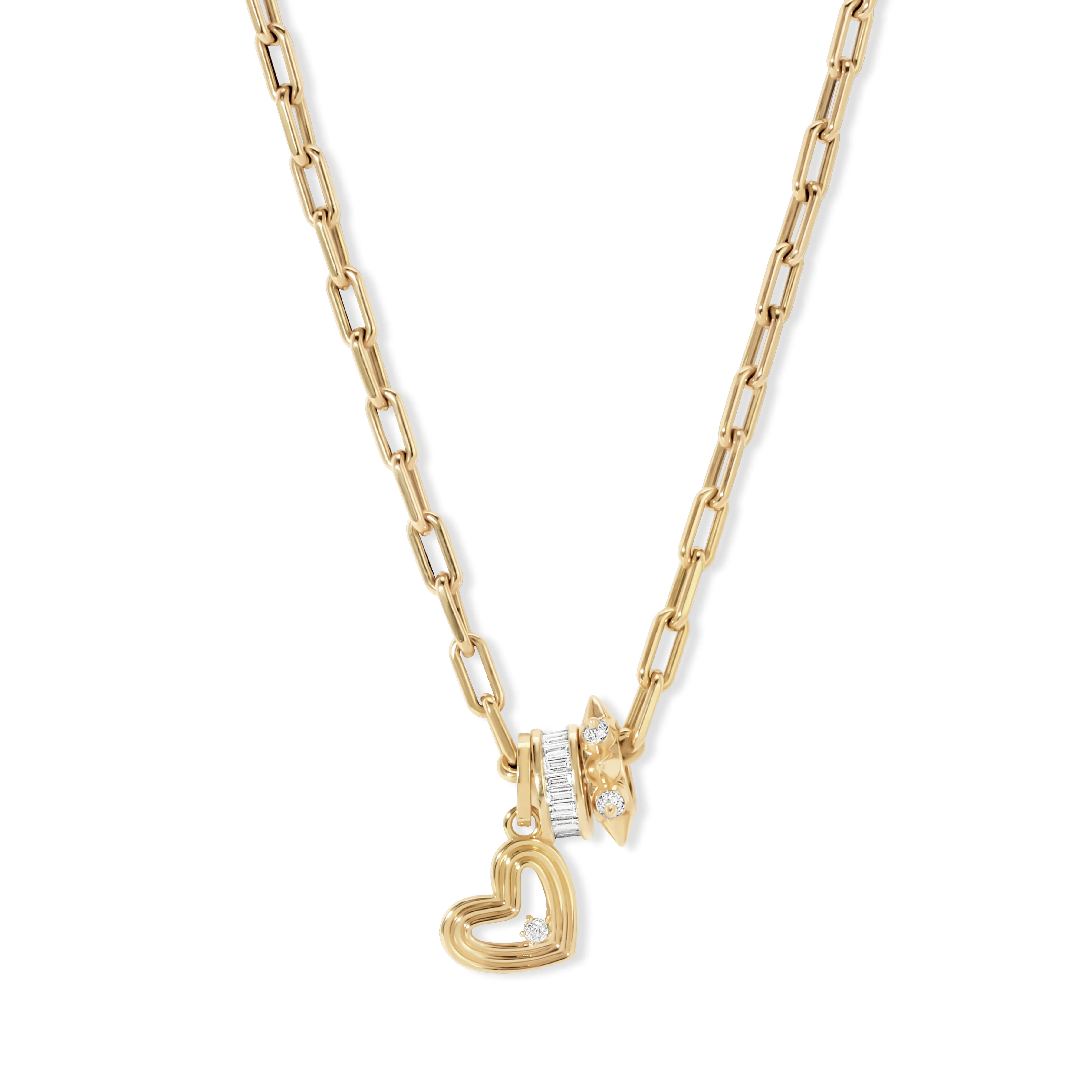 Crawford Groovy Heart Luxe Big Bead Necklace sold by Adina Reyter