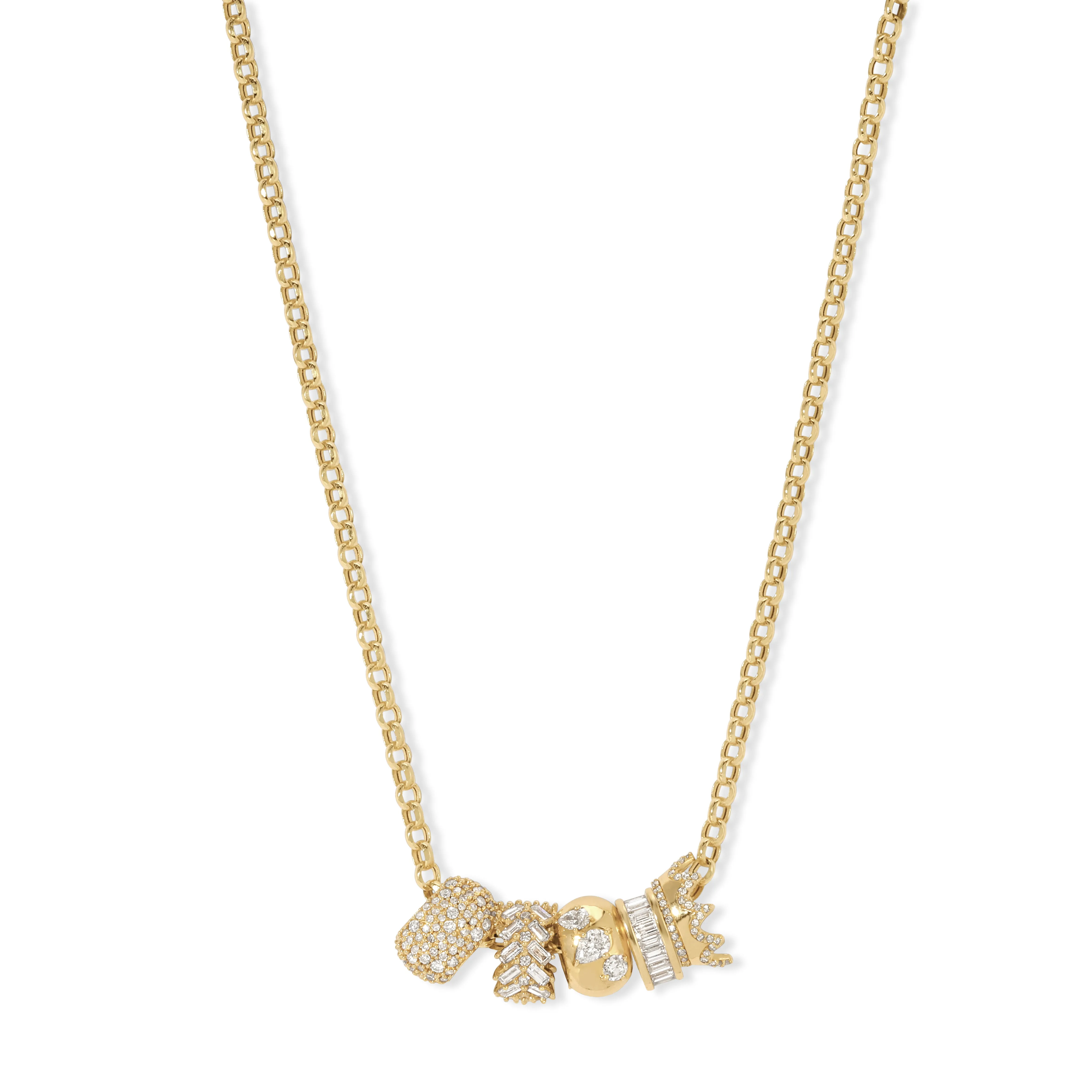 The Elizabeth Luxe Big Bead Necklace sold by Adina Reyter
