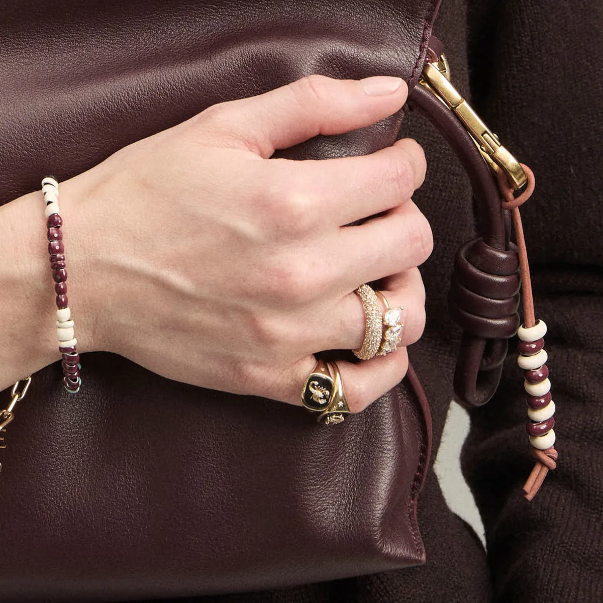 Ivy League Enamel Big Bead Bag Charm sold by Adina Reyter product image thumbnail 2