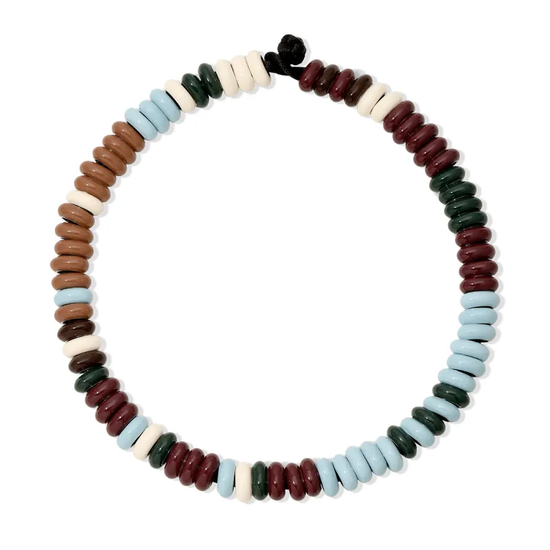 Ivy League Enamel Big Bead Necklace sold by Adina Reyter