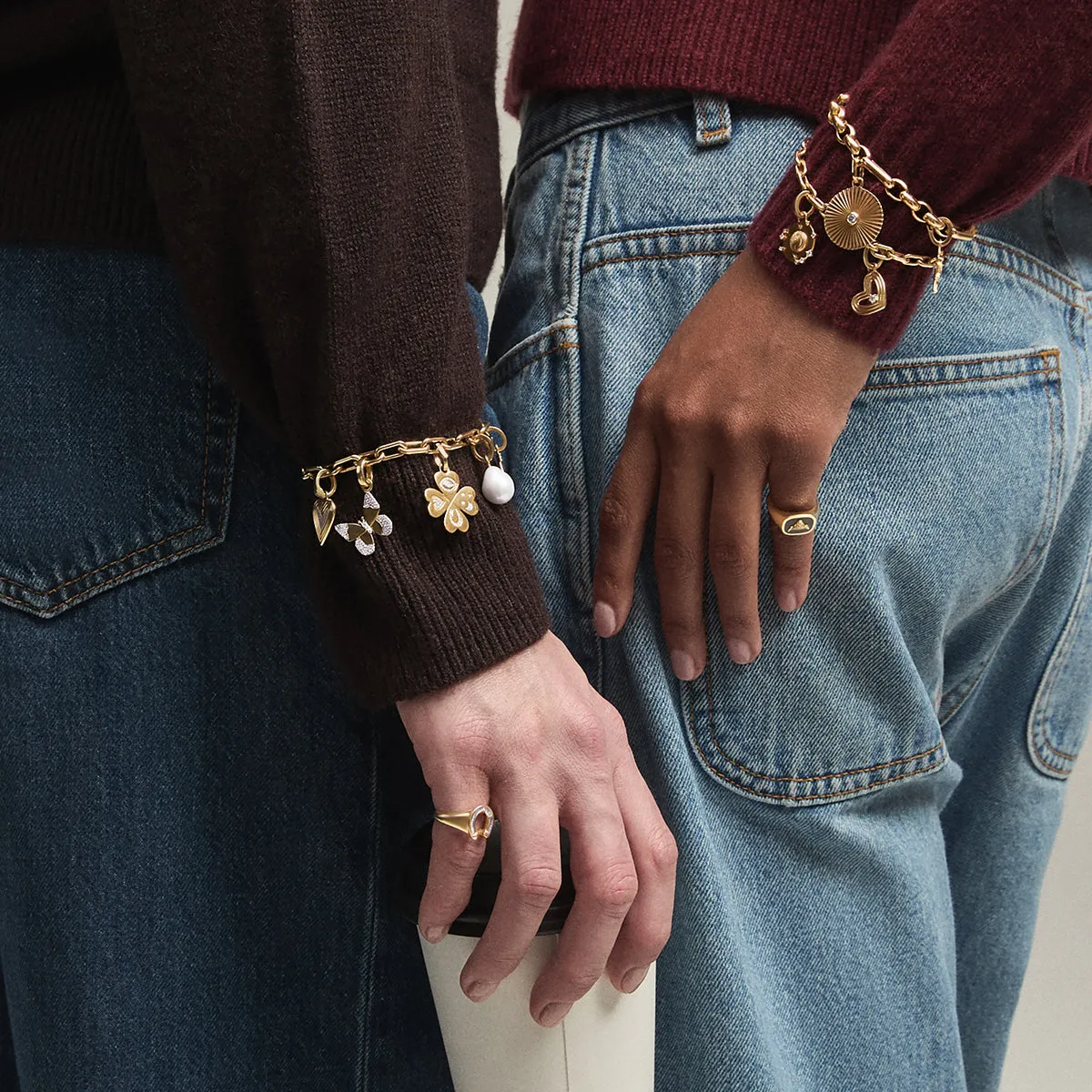 Choose Your Talisman Charm Bracelet on Mixed Rolo sold by Adina Reyter product image thumbnail 2